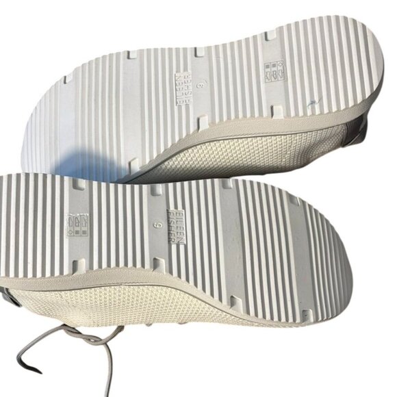 Eileen Fisher White Knit Lace-Up Sneakers For Women - Picture 5 of 8